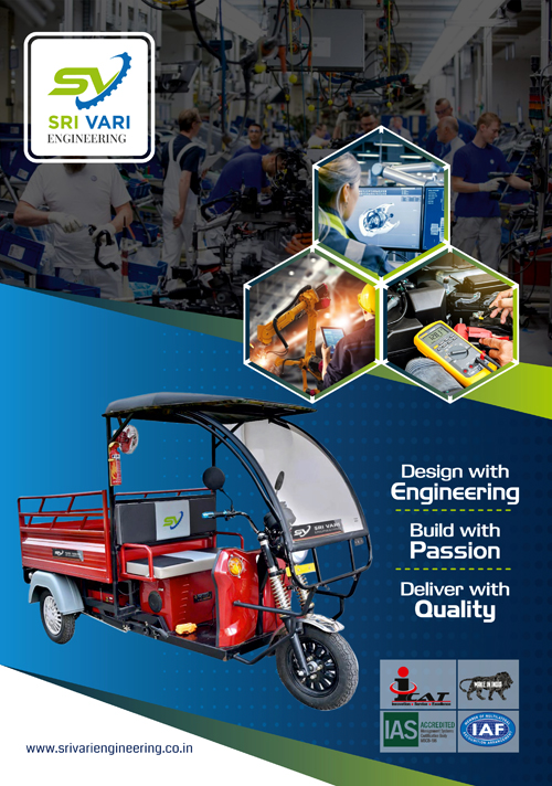 Brochure Designing Services - Sri Vari Engineering, Kolathur, Chennai.